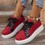 RetroFlex™ – Damen Sneakers mit Retro Flair für Alltag und Sport – Rot