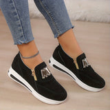 Ovelia - Slip-On-Plateau-Sneaker – Schwarz
