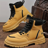 Levi - Schneestiefel für Herren mit dicker Sohle – Gelb