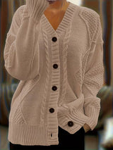 Arijia – Bequemer Strickpullover – Khaki
