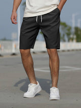 Conor - Lässige Strandshorts mit Kordelzug für Herren – Schwarz
