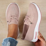 Olympe - Moderner Leichter Sneaker Mit Weicher Sohle – Rosa