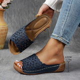 Navodya - Stylische Fisch Sandalen – Blau