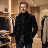 Eusebiu – Stilvolle Vintage-Jacke – Schwarz