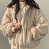 FLORA – Wendejacke mit Kapuze für Damen – Beige