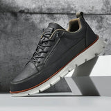 Tackson - Torricelli Leder Turnschuhe – Anthrazit