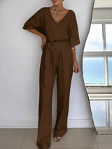Modischer Damen-Jumpsuit – Braun