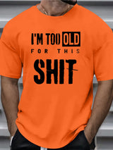 Marcin – Elegantes T-Hemd Mit Rundhalsausschnitt – Orange