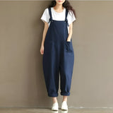 Elladine | Lässiger & Bequemer Träger-Overall – Dunkelblau