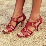 Sandalen Damen: Stilvolle und Komfortable Orthopädische Sandalen – Rot