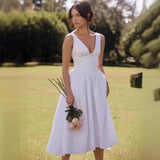 Idalia | Sommerkleid im französischen Stil für den Urlaub am Meer – Beige