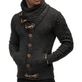 Bennett – Italienischer baumwollpullover für herren – Dunkelgrau