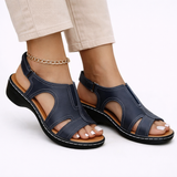 Calliope | Damen Komfort Sandalen mit verstellbaren Riemen – Marine