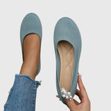 Calypso | Damen Ballerinas rutschfest atmungsaktiv – Hellblau