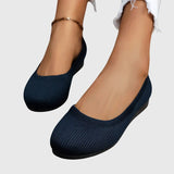 Calypso | Damen Ballerinas rutschfest atmungsaktiv – Marine Blau