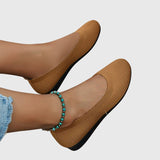 Calypso | Damen Ballerinas rutschfest atmungsaktiv – Khaki