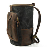 PORTO | Vintage Canvas Rucksack – Schwarz