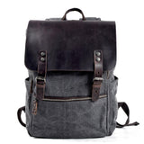 REINE | Baumwoll-Leinwand-Rucksack – Dunkelgrau