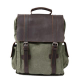PRAGUE | Kleiner Segeltuch-Rucksack – Armee-grün
