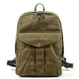 OHRID | Canvas-Rucksack – Armee grün