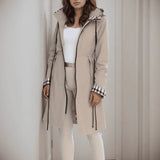 BerlinCraft™ Mantel mit Urbanen Cutouts und Hochwertigen Details / Verleihen Sie Ihrem Winterlook einen Hauch von Chic! – Khaki