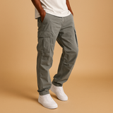 Herrenhose mit Taschenausrichtung | Gerade Form – Grau