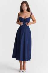 Soleil™ Eleganter Silhouettenstil – Blau