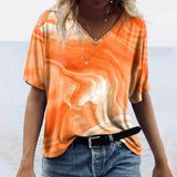 Carnale - Originelles Damen-T-Shirt im Boho-Stil – Venuslandschaft