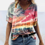Carnale - Originelles Damen-T-Shirt im Boho-Stil – Sonnenuntergang bei Sedona
