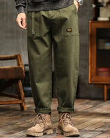 VINTAGE CARGO-HOSEN – Armeegrün