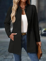 Enrietta – Modischer Einreiher-Blazer – Schwarz