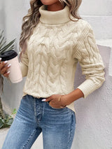 Vicky™ | Knit Sweater – Beige