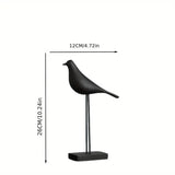 PerchForm – Minimalistische Dekorative Vogel Skulpturen Auf Ständer – Schwarz