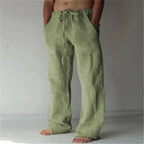 Arthur - Baggy-Leinenhose für Herren – Grün
