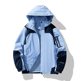 Kairu – wasserdichte, winddichte fleece-skijacke – Hellblau