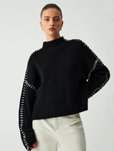 Idara | ubergroßer pullover – Schwarz (fast ausverkauft)