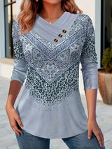 Dainora – Minikleid im Ethnischen Stil Mit Tatarischem Drucken – Blau