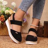 Adriana | Orthopädisch Verstellbar Sandalen – Schwarz