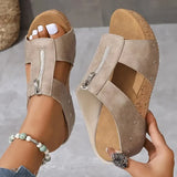 Tabitha | Fußgewölbestütze Orthopädisch Sandalen – Beige