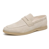 Jano - Business-Lederschuhe in Übergröße – Beige