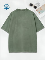 Luca | Mühelos elegantes Baumwoll-T-Shirt für jeden Tag – Olivgrün
