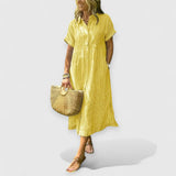 Angela | Maxi Kleid – Gelb
