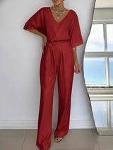 Modischer Damen-Jumpsuit – Rot