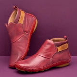 Naadine - Bequemer Wasserdichter Stiefel – Rot