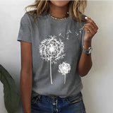 Noelene - Elegantes Damen-T-Shirt mit kurzen Ärmeln – Grau