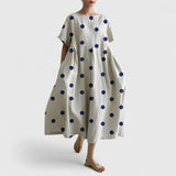 Ria | Oversize-Vielseitigkleid – Blaue Punkte