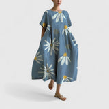 Ria | Oversize-Vielseitigkleid – Blau Weiß