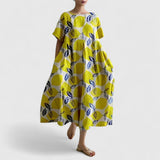 Ria | Oversize-Vielseitigkleid – Gelb