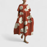 Ria | Oversize-Vielseitigkleid – Rot Weiß