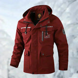 Berenike – Bequeme Wind  Und Wasserdichte Im Freien Jacke – Rot